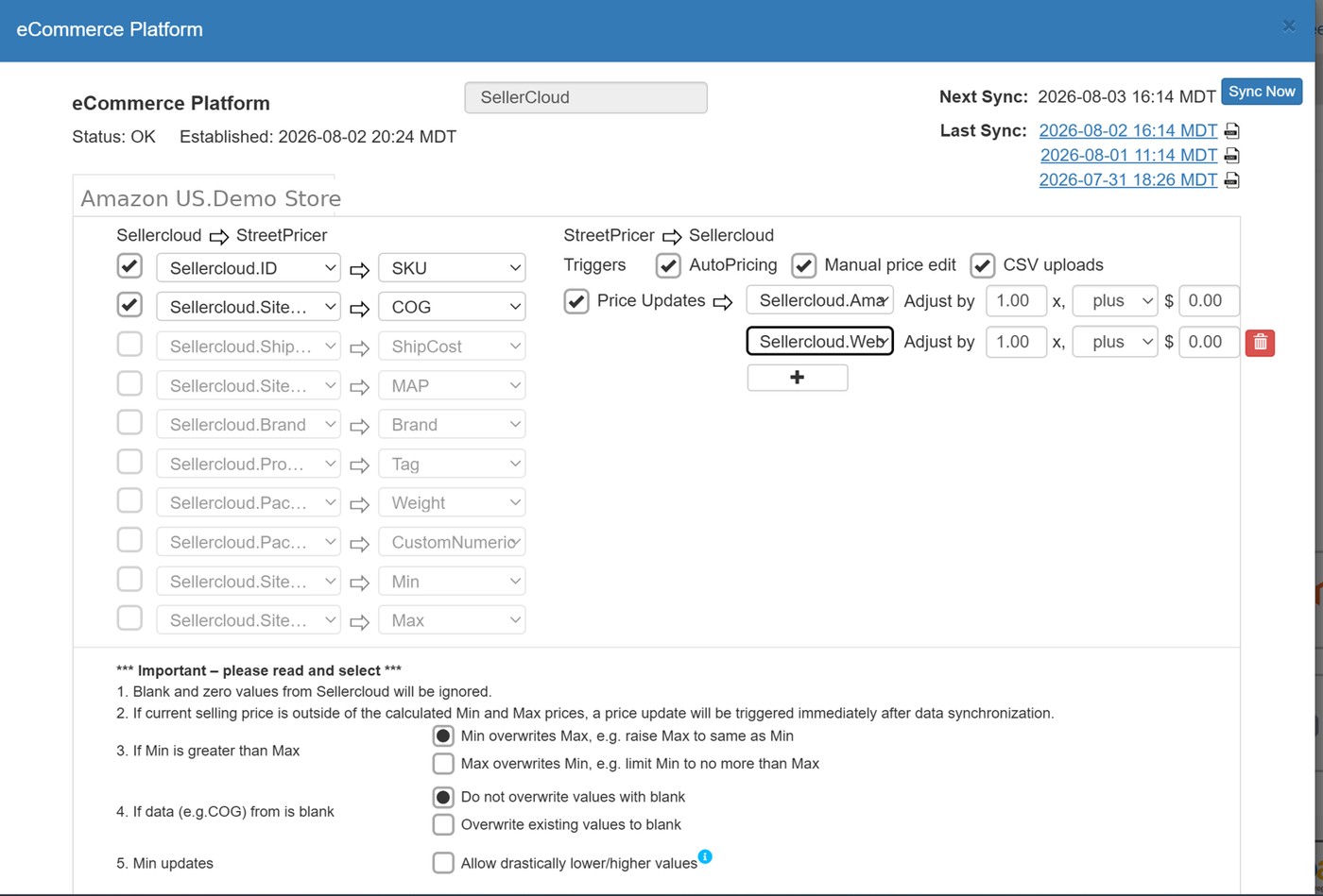 eCommerce Platform mapping